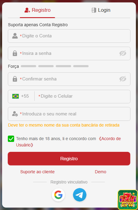 Experiência de Jogos gw777.com